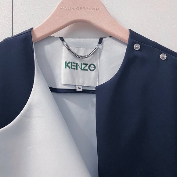 *SOLD* Kenzo navy kimono oversized coat runway piece - Picture 10 of 11